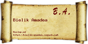 Bielik Amadea névjegykártya